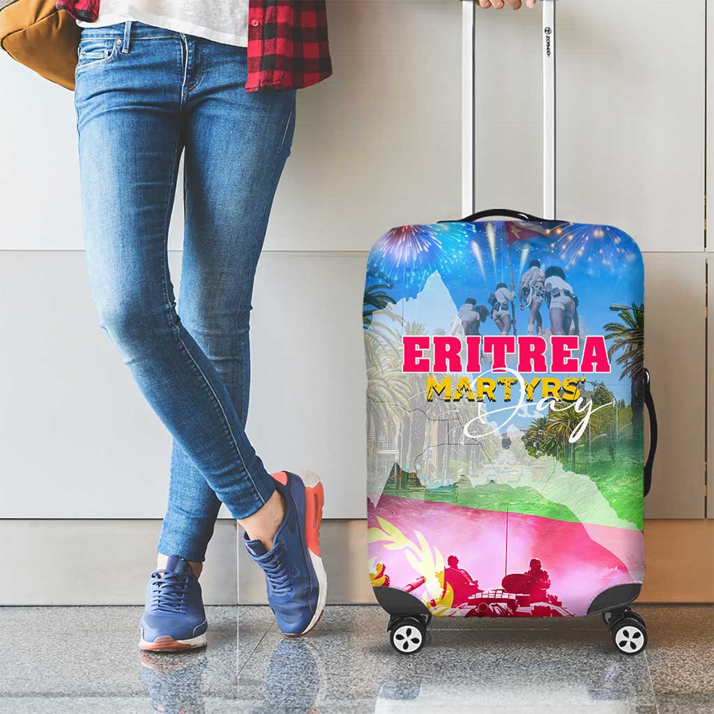 June 20 Eritrea's Martyrs Day Luggage Cover Honoring the Brave Celebrating the Nation DT02