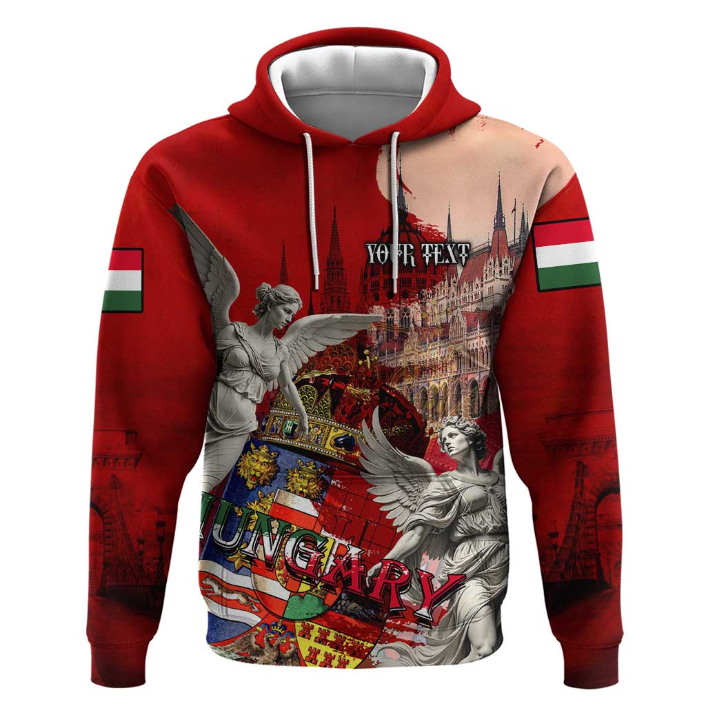Hungary Hoodie Crowned with History Guarded by Angels DT02