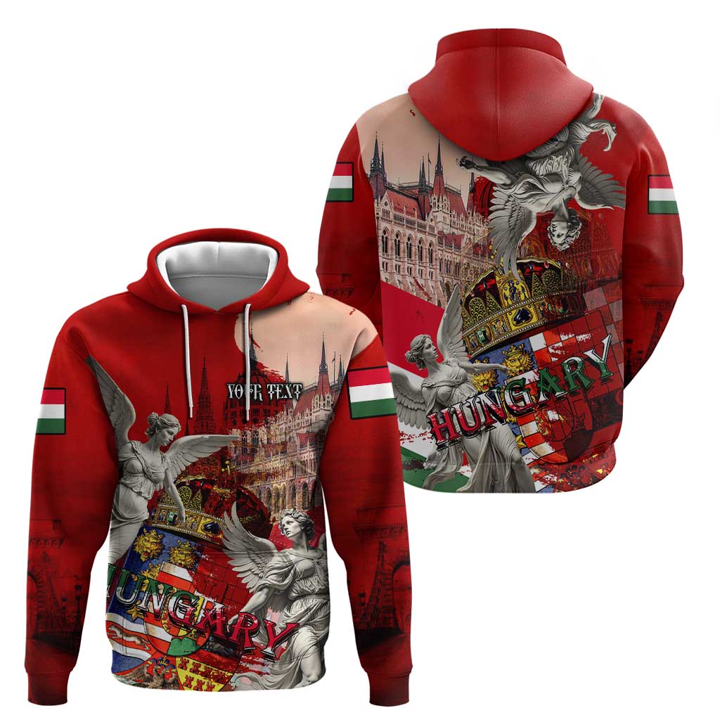 Hungary Hoodie Crowned with History Guarded by Angels DT02