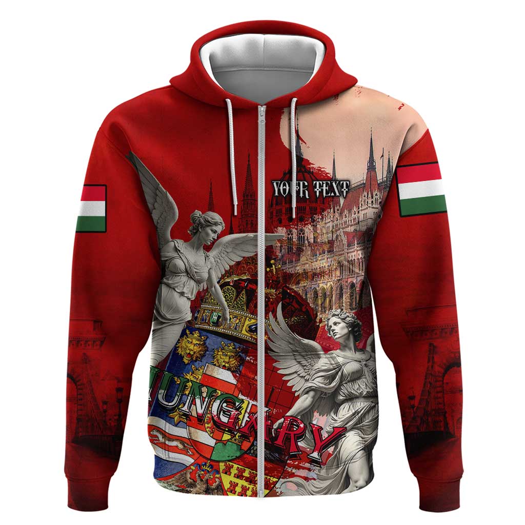 Hungary Hoodie Crowned with History Guarded by Angels DT02