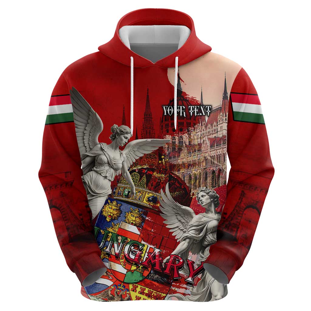 Hungary Hoodie Crowned with History Guarded by Angels DT02