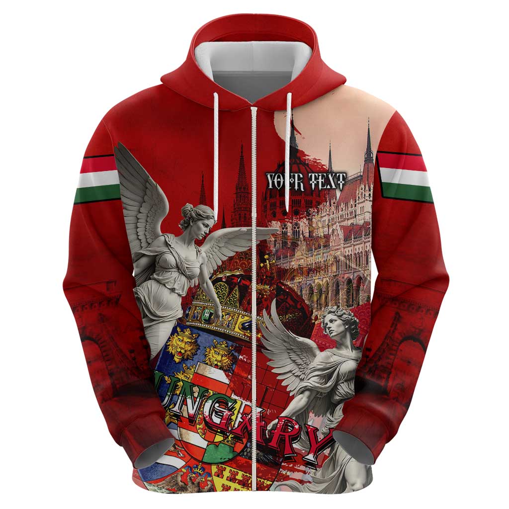 Hungary Hoodie Crowned with History Guarded by Angels DT02