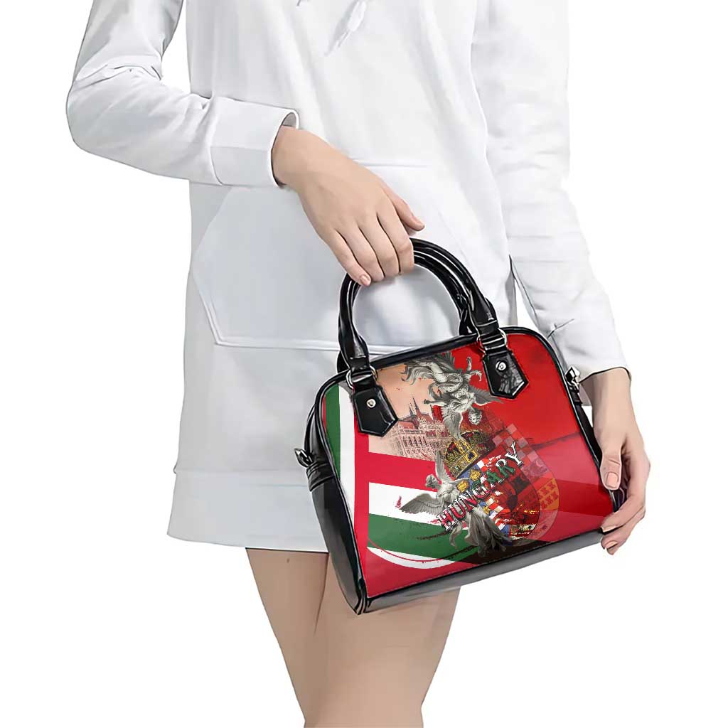 Hungary Shoulder Handbag Crowned with History Guarded by Angels DT02