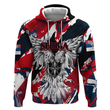 Serbia Hoodie Like the Phoenix Rising from Ashes with Pride and Power DT02
