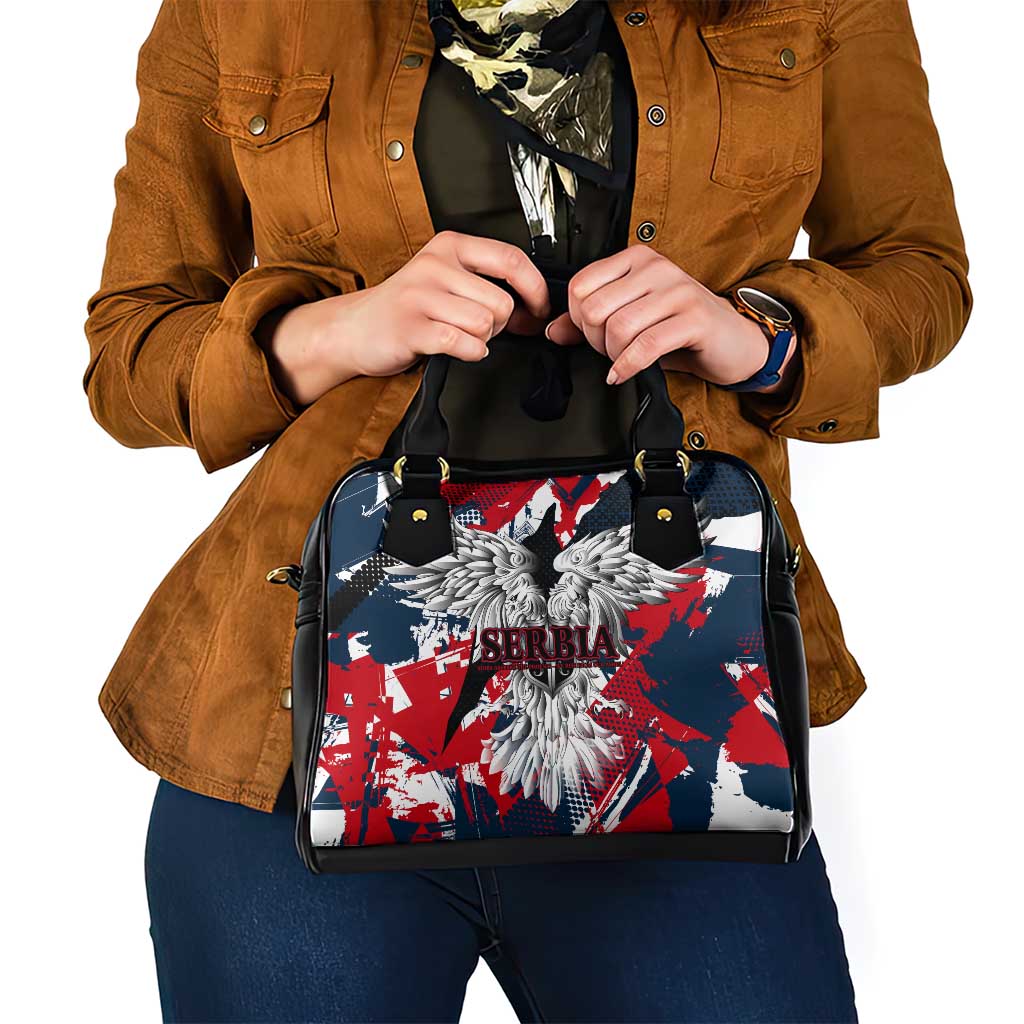 Serbia Shoulder Handbag Like the Phoenix  Rising from Ashes with Pride and Power DT02