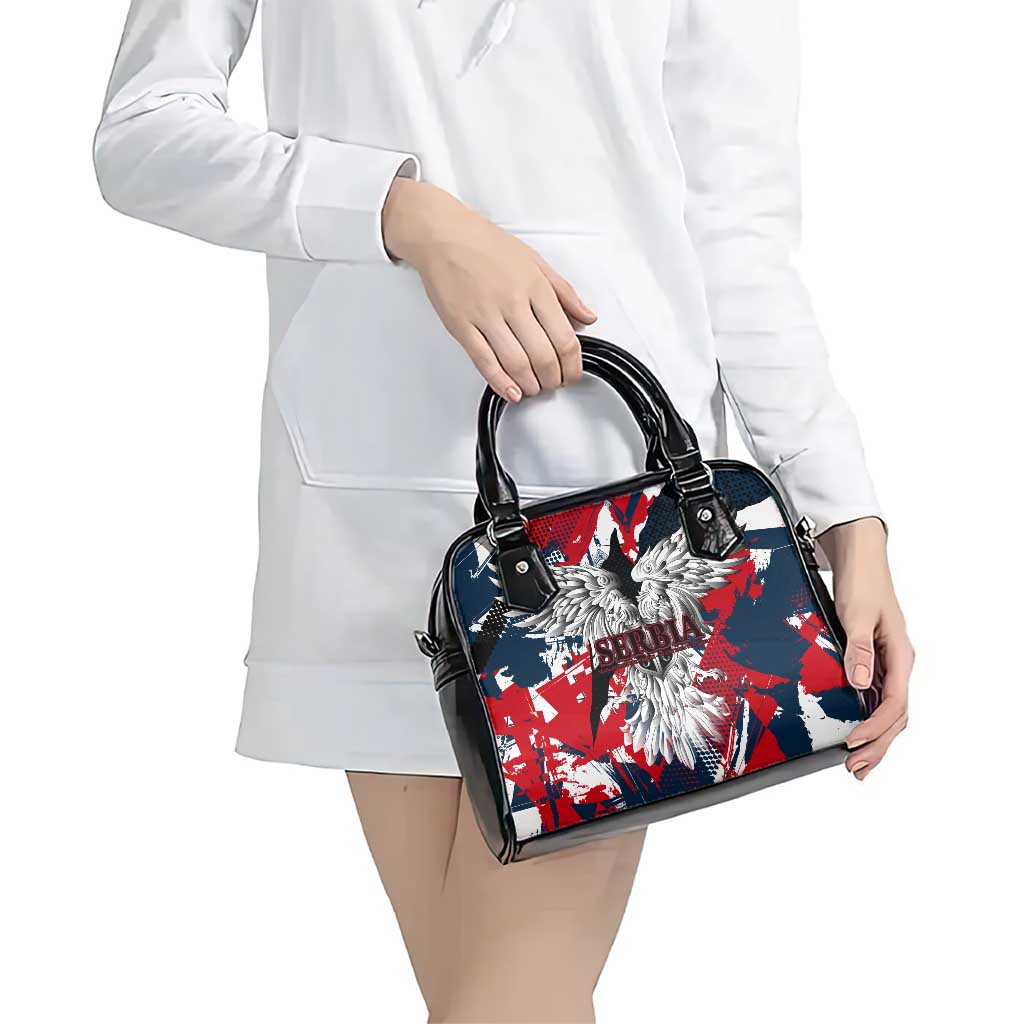 Serbia Shoulder Handbag Like the Phoenix  Rising from Ashes with Pride and Power DT02