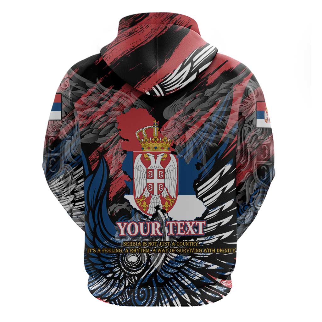 Serbia Hoodie Wings of the Nation Crown of Heritage DT02