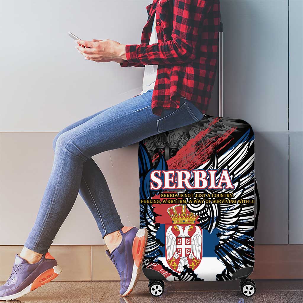 Serbia Luggage Cover Wings of the Nation Crown of Heritage DT02