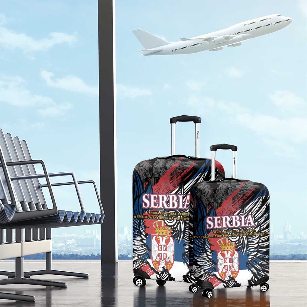 Serbia Luggage Cover Wings of the Nation Crown of Heritage DT02