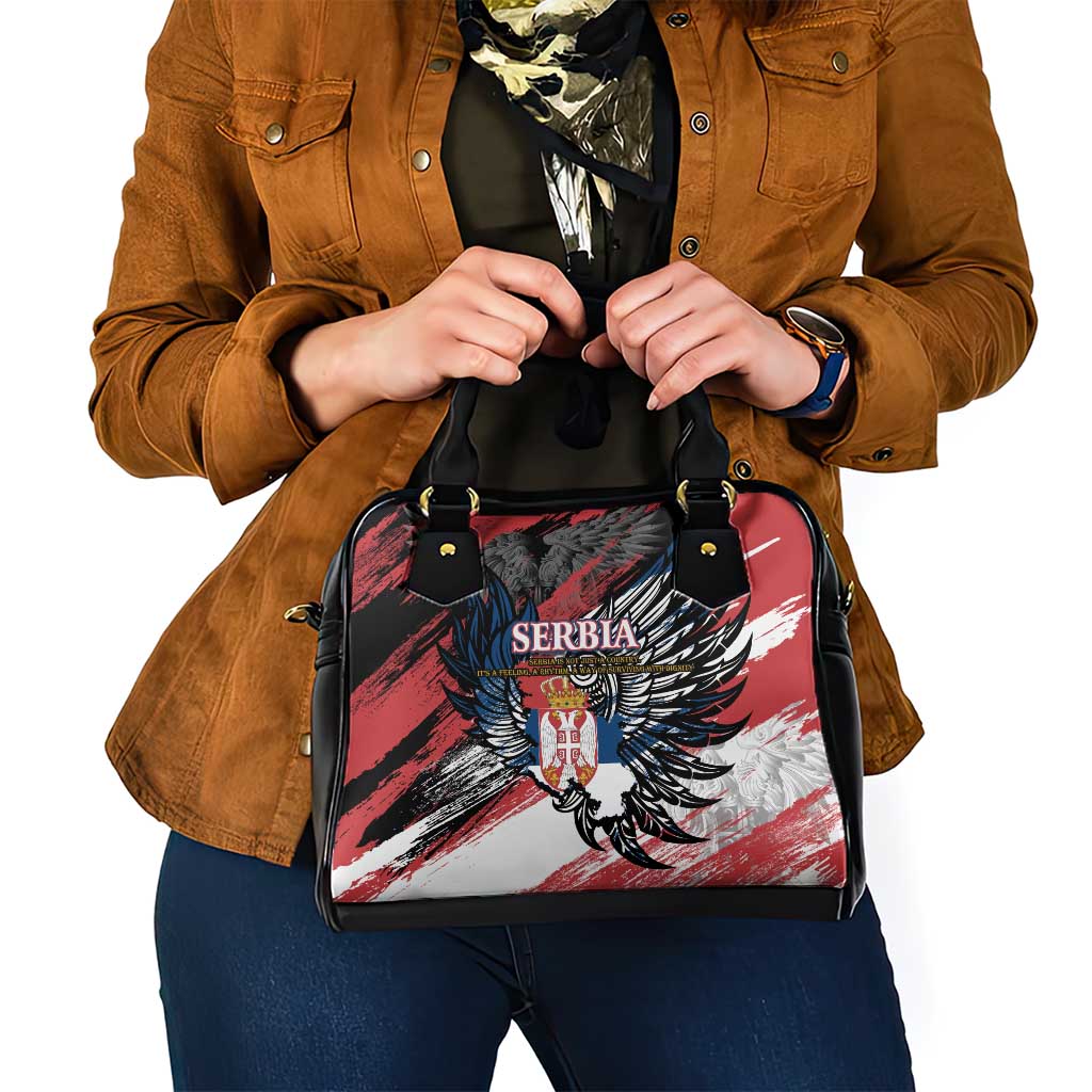 Serbia Shoulder Handbag Wings of the Nation Crown of Heritage DT02