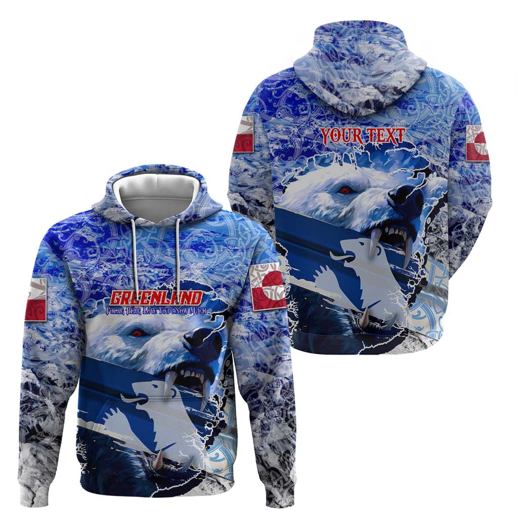 Greenland Hoodie Polar Bear Power You Snow Much DT02