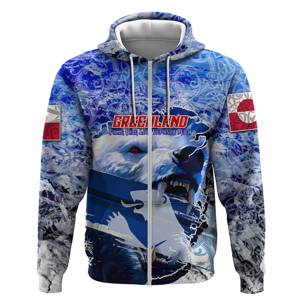 Greenland Hoodie Polar Bear Power You Snow Much DT02