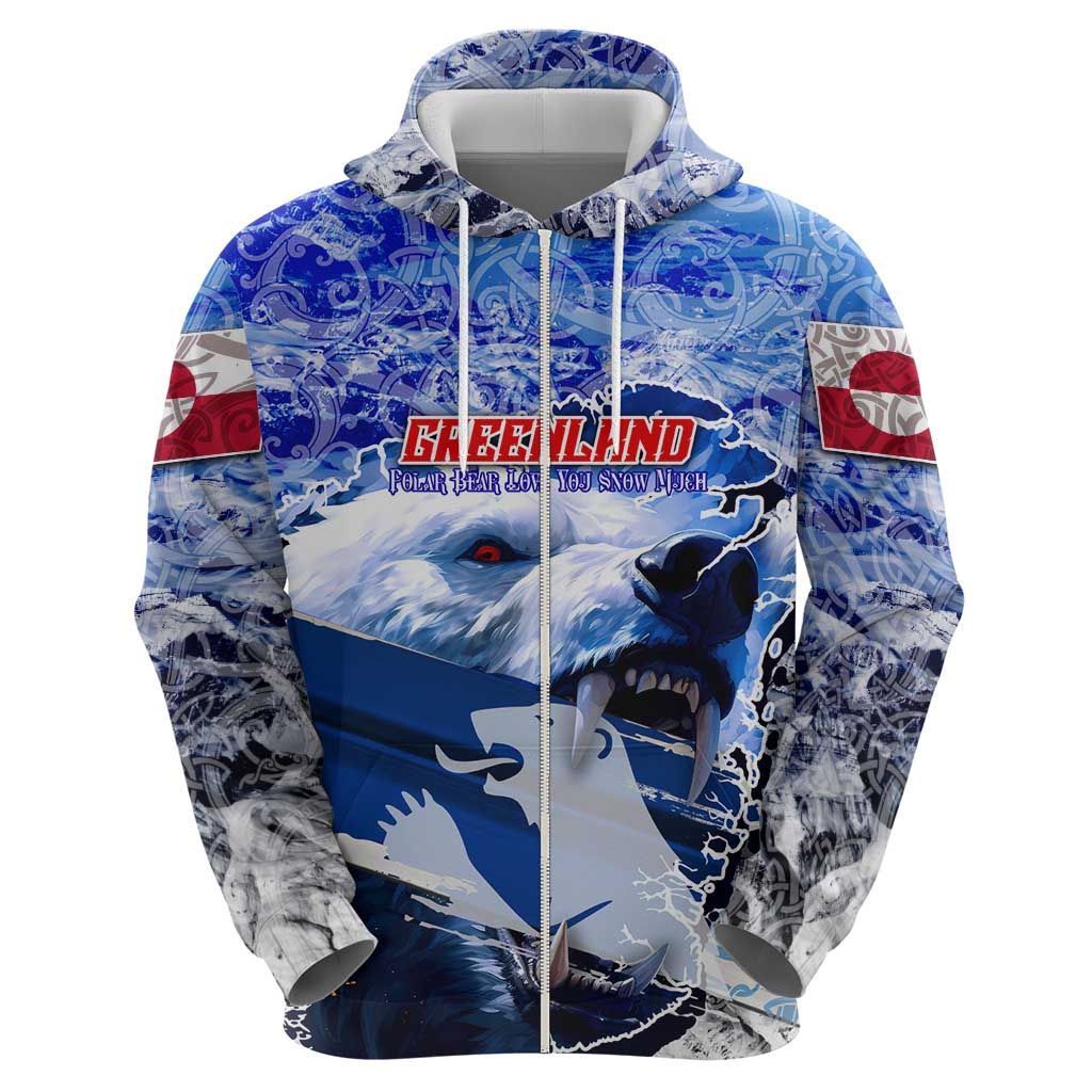 Greenland Hoodie Polar Bear Power You Snow Much DT02