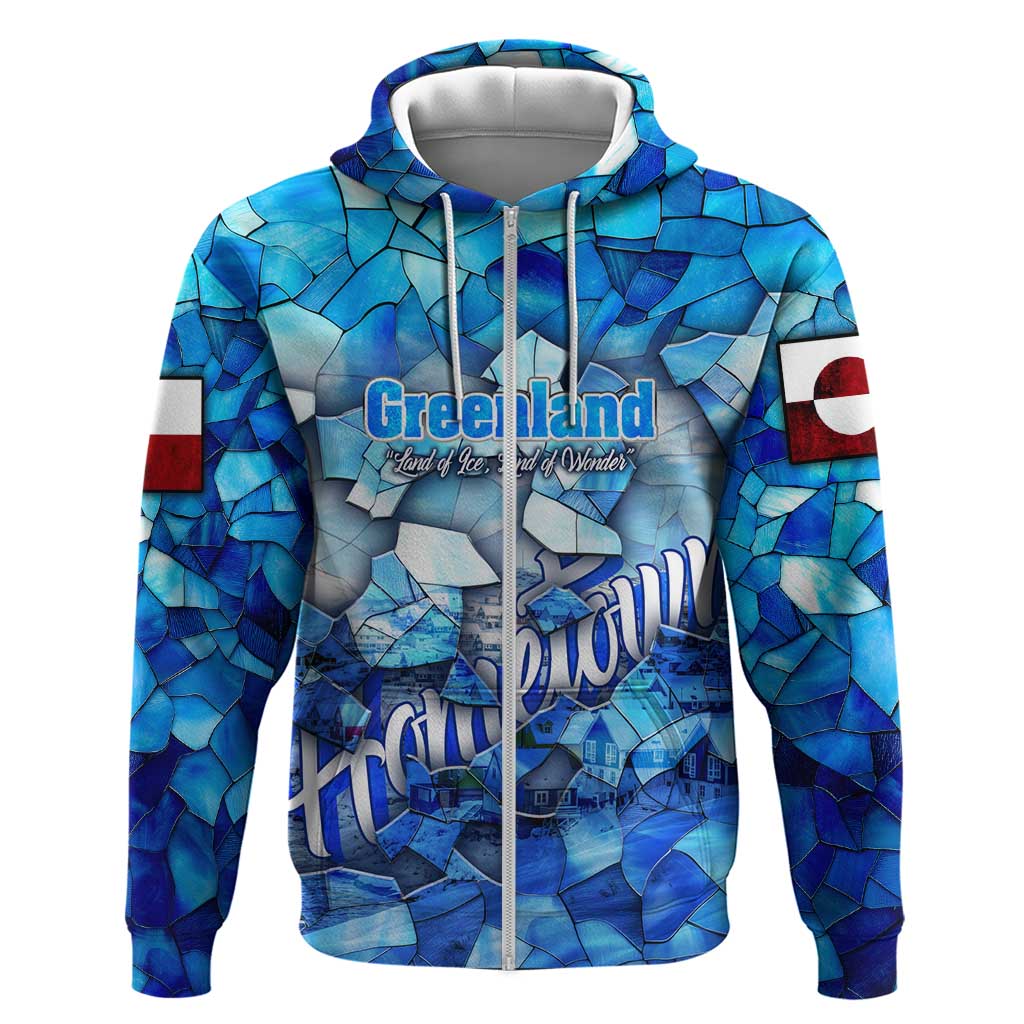 Greenland Hometown Hoodie Land of Ice Land of Wonder Land of Heart DT02