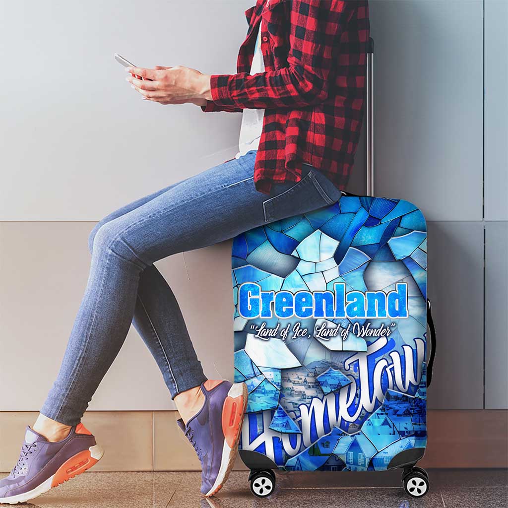 Greenland Hometown Luggage Cover Land of Ice Land of Wonder Land of Heart DT02