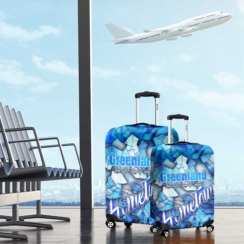 Greenland Hometown Luggage Cover Land of Ice Land of Wonder Land of Heart DT02
