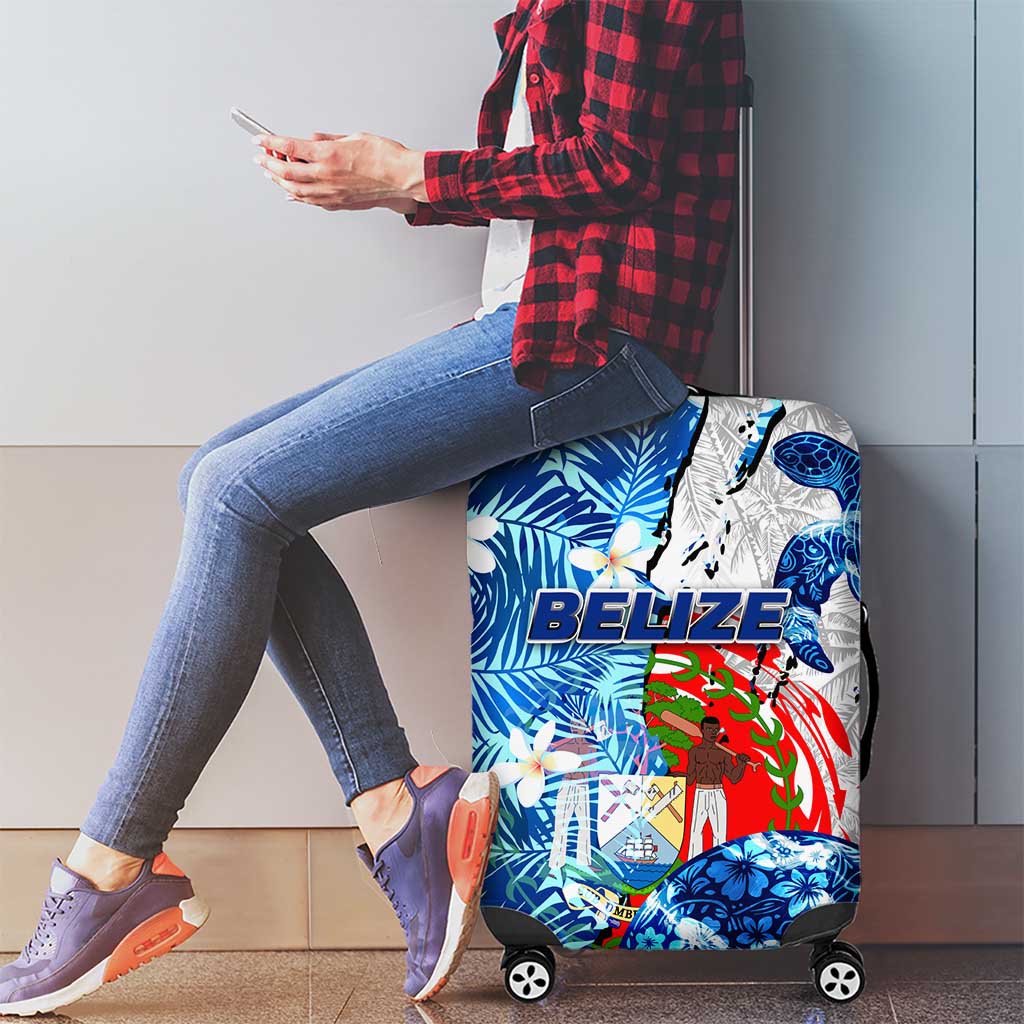 Sea Turtle Belize Luggage Cover Ocean Soul Tropical Spirit DT02