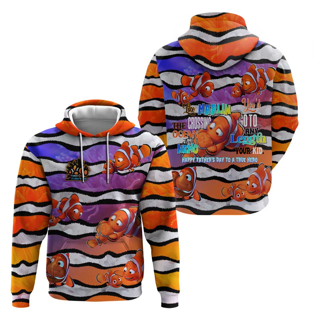 The Ocean Best Dad Hoodie Like Marlin Happy Fathers Day To a True Hero DT02