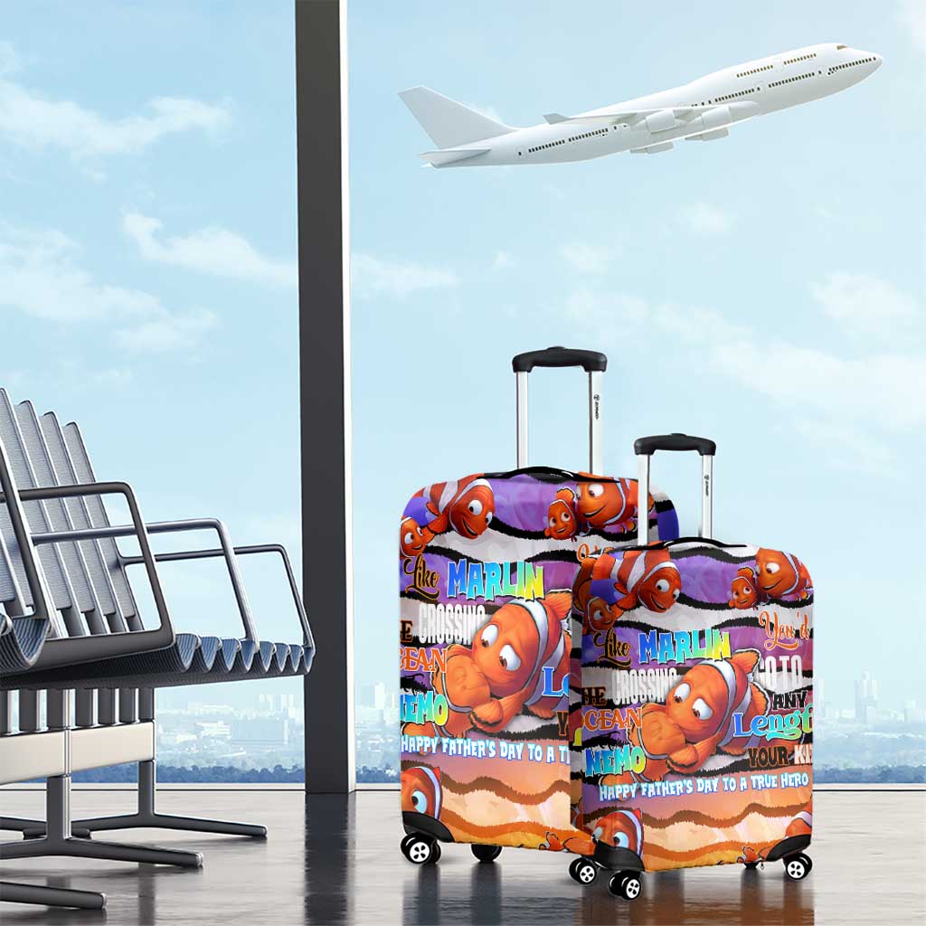 The Ocean Best Dad Luggage Cover Like Marlin Happy Fathers Day To a True Hero DT02