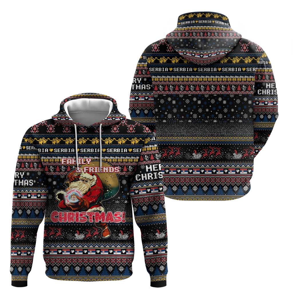 Serbia Hoodie Merry Christmas Family and Friends DT02