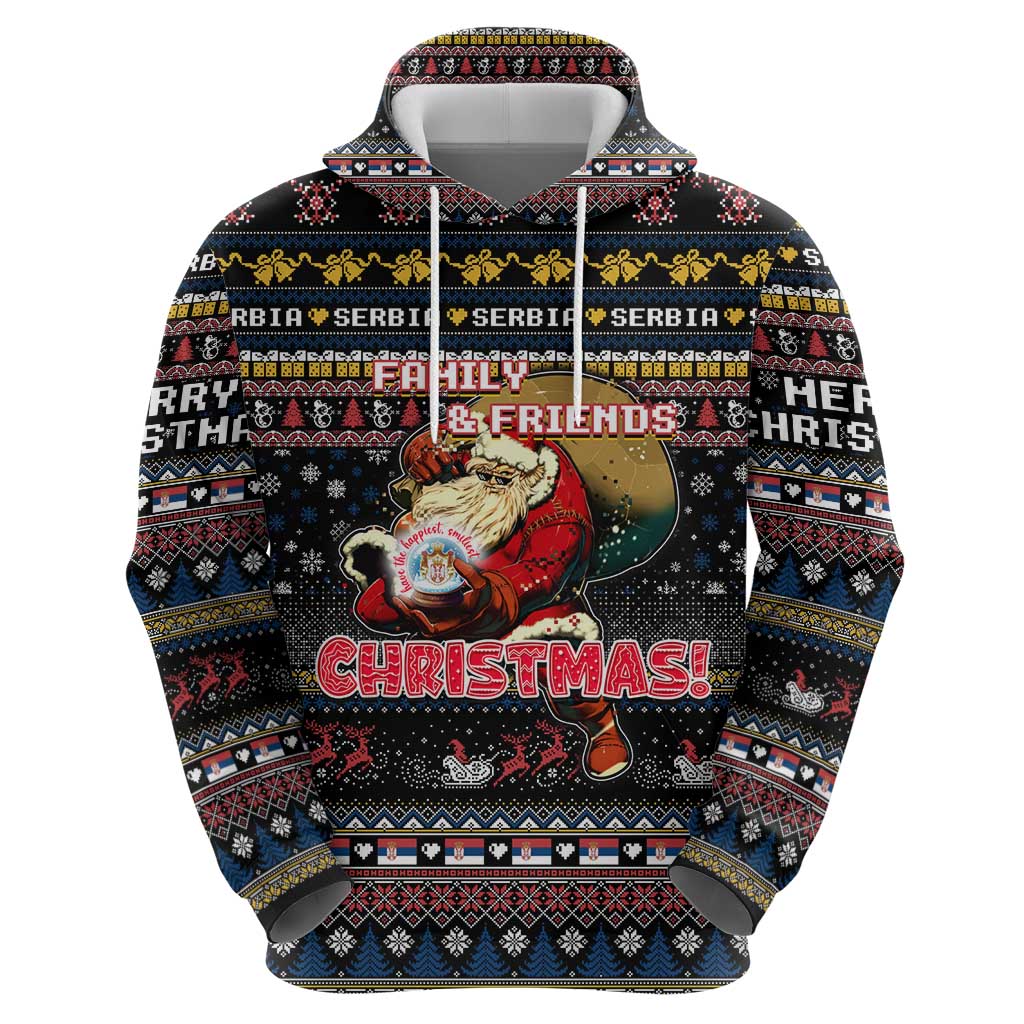 Serbia Hoodie Merry Christmas Family and Friends DT02