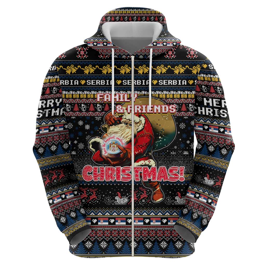 Serbia Hoodie Merry Christmas Family and Friends DT02
