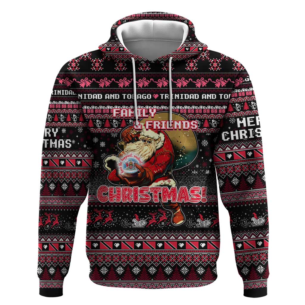 Trinidad and Tobago Hoodie Merry Christmas Family and Friends DT02