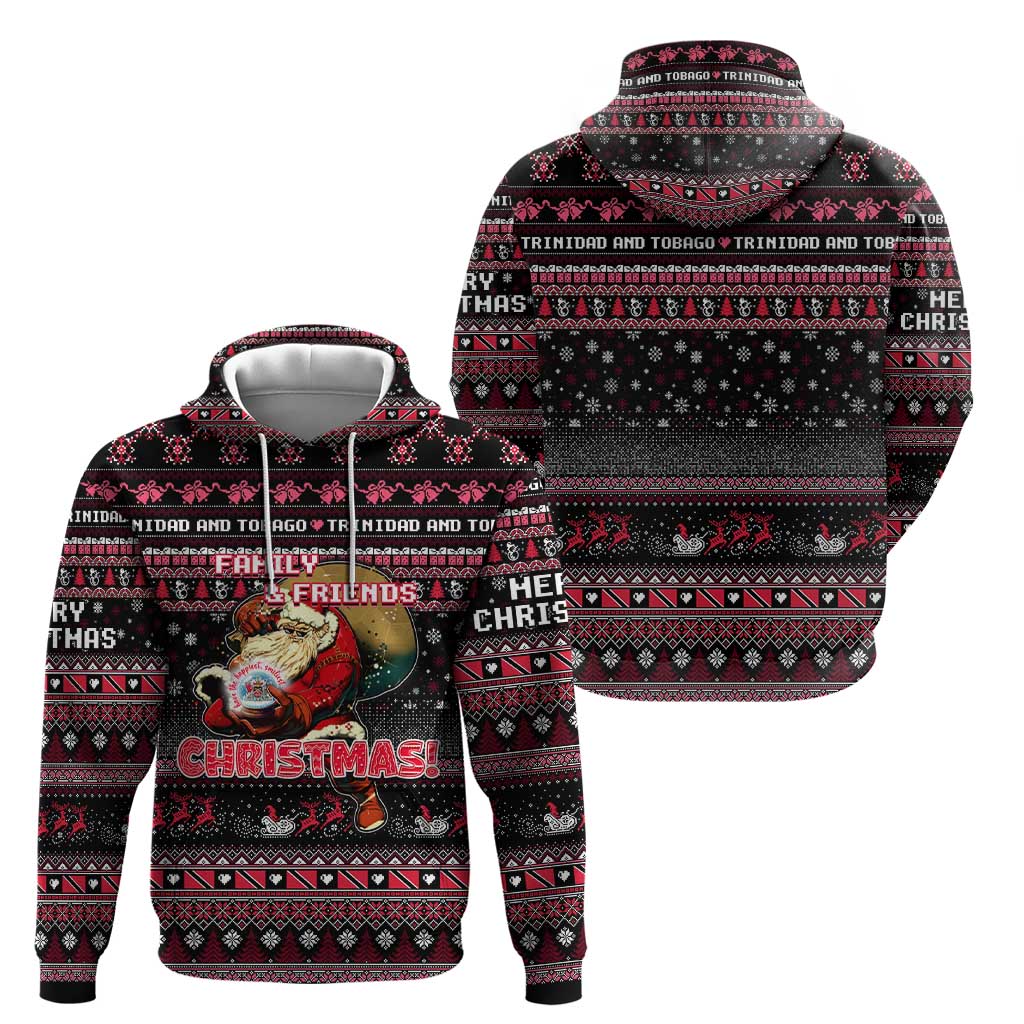 Trinidad and Tobago Hoodie Merry Christmas Family and Friends DT02