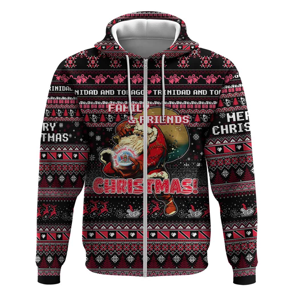 Trinidad and Tobago Hoodie Merry Christmas Family and Friends DT02