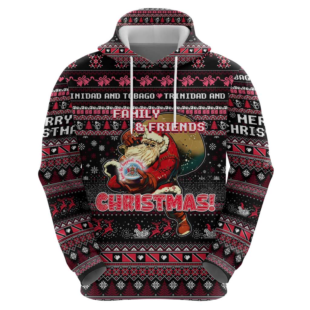 Trinidad and Tobago Hoodie Merry Christmas Family and Friends DT02