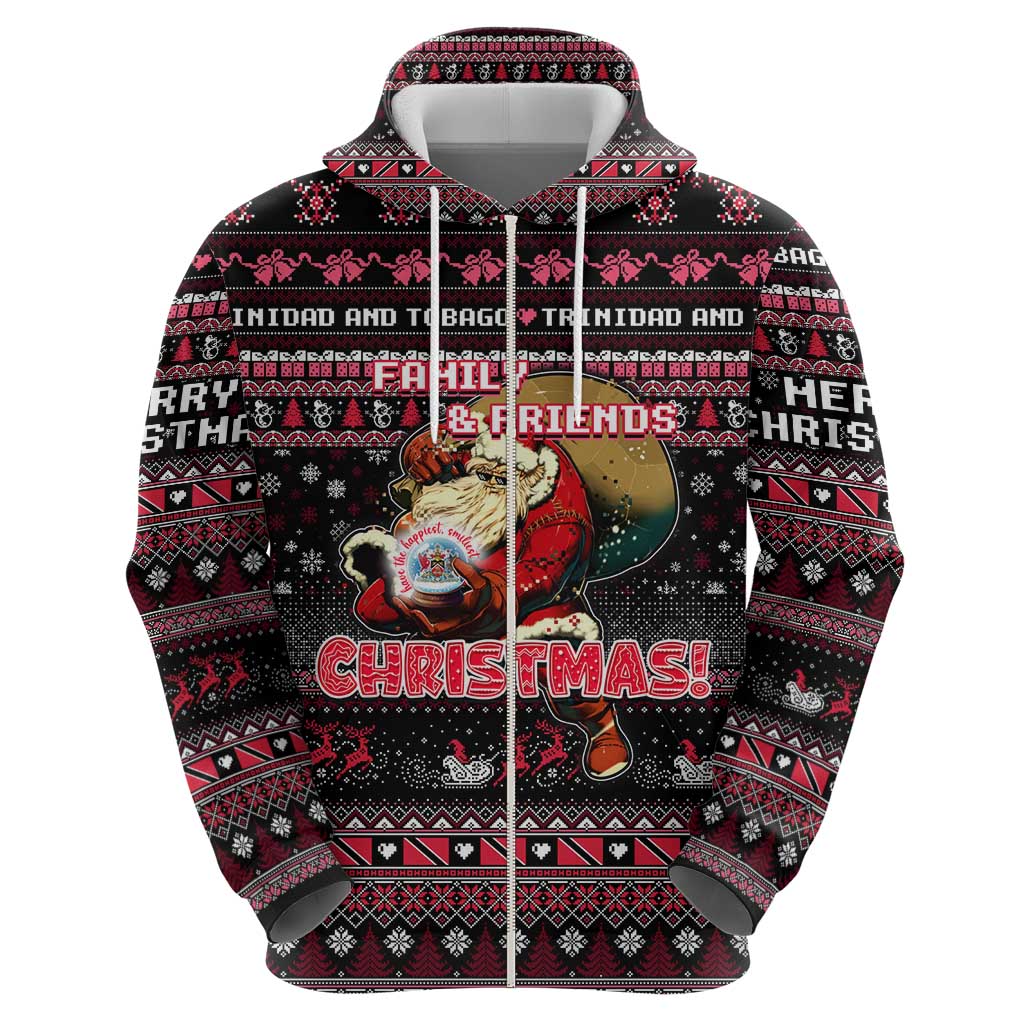 Trinidad and Tobago Hoodie Merry Christmas Family and Friends DT02