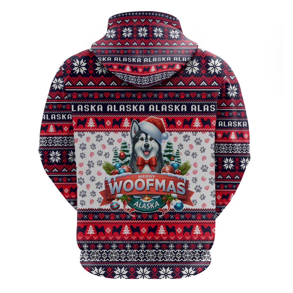 Alaska Merry Woofmas Hoodie Christmas Dog Art Style DT02