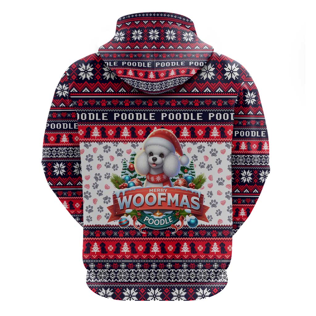 Poodle Merry Woofmas Hoodie Christmas Dog Art Style DT02