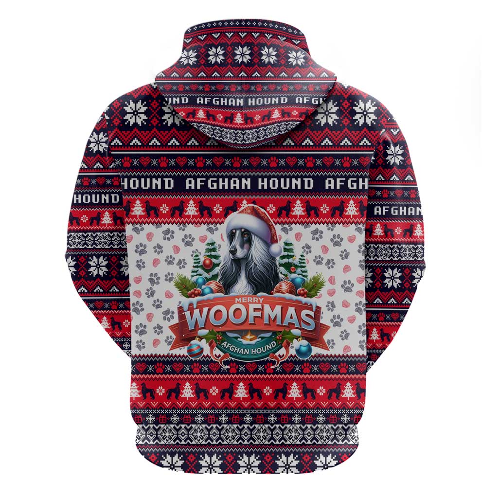 Afghan Hound Merry Woofmas Hoodie Christmas Dog Art Style DT02