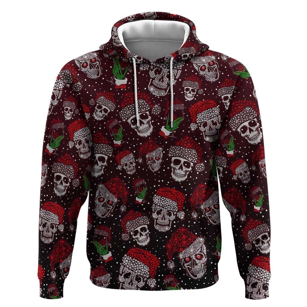 Xmas Skulls Love Christmas Cocktails Hoodie DT02