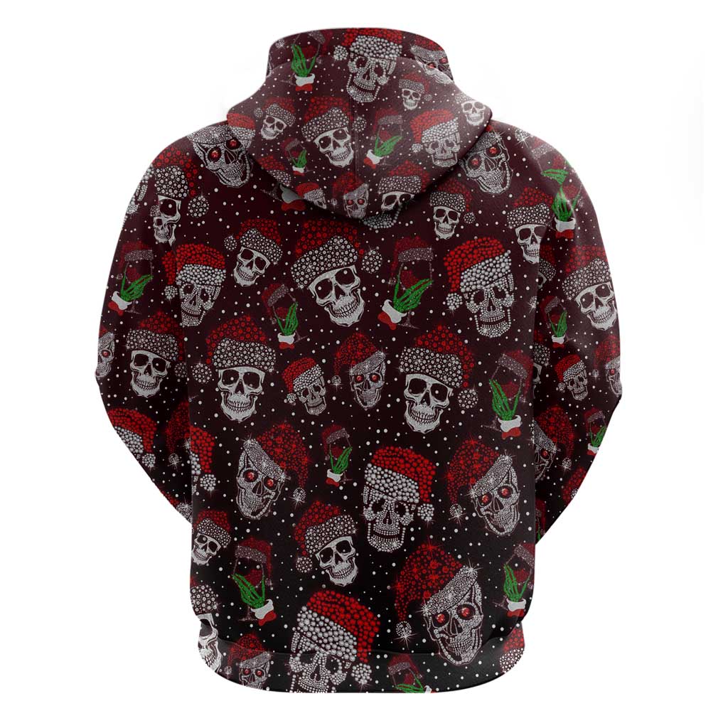 Xmas Skulls Love Christmas Cocktails Hoodie DT02