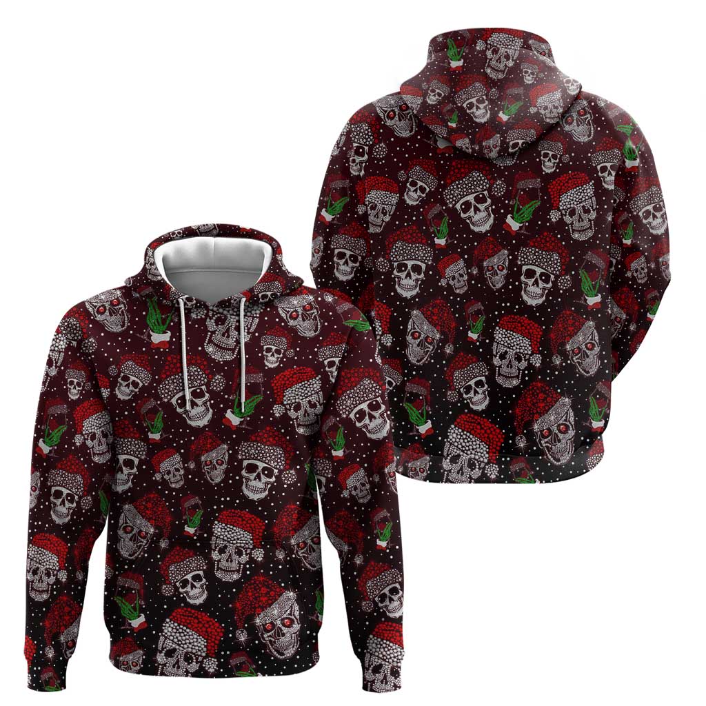 Xmas Skulls Love Christmas Cocktails Hoodie DT02
