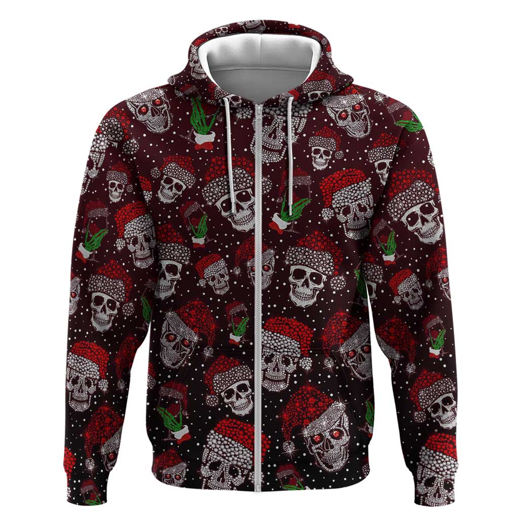 Xmas Skulls Love Christmas Cocktails Hoodie DT02