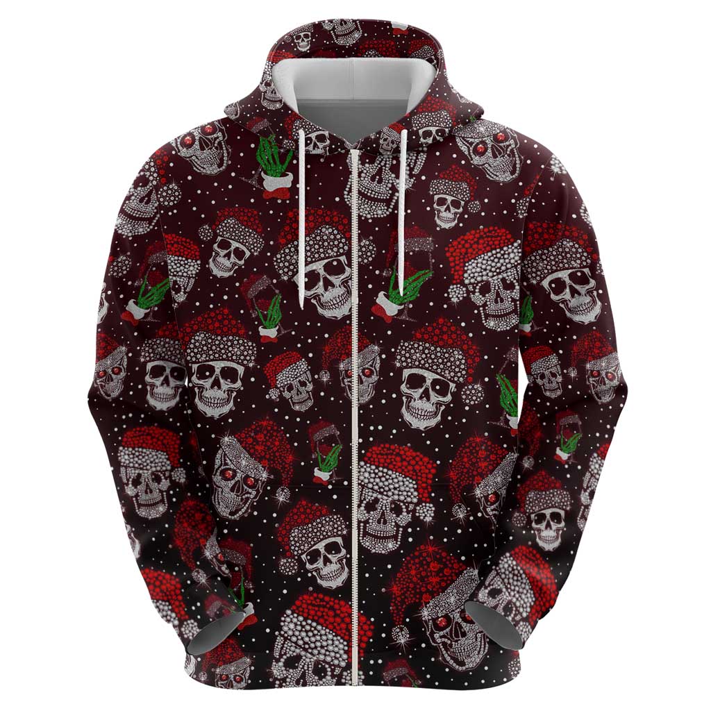 Xmas Skulls Love Christmas Cocktails Hoodie DT02