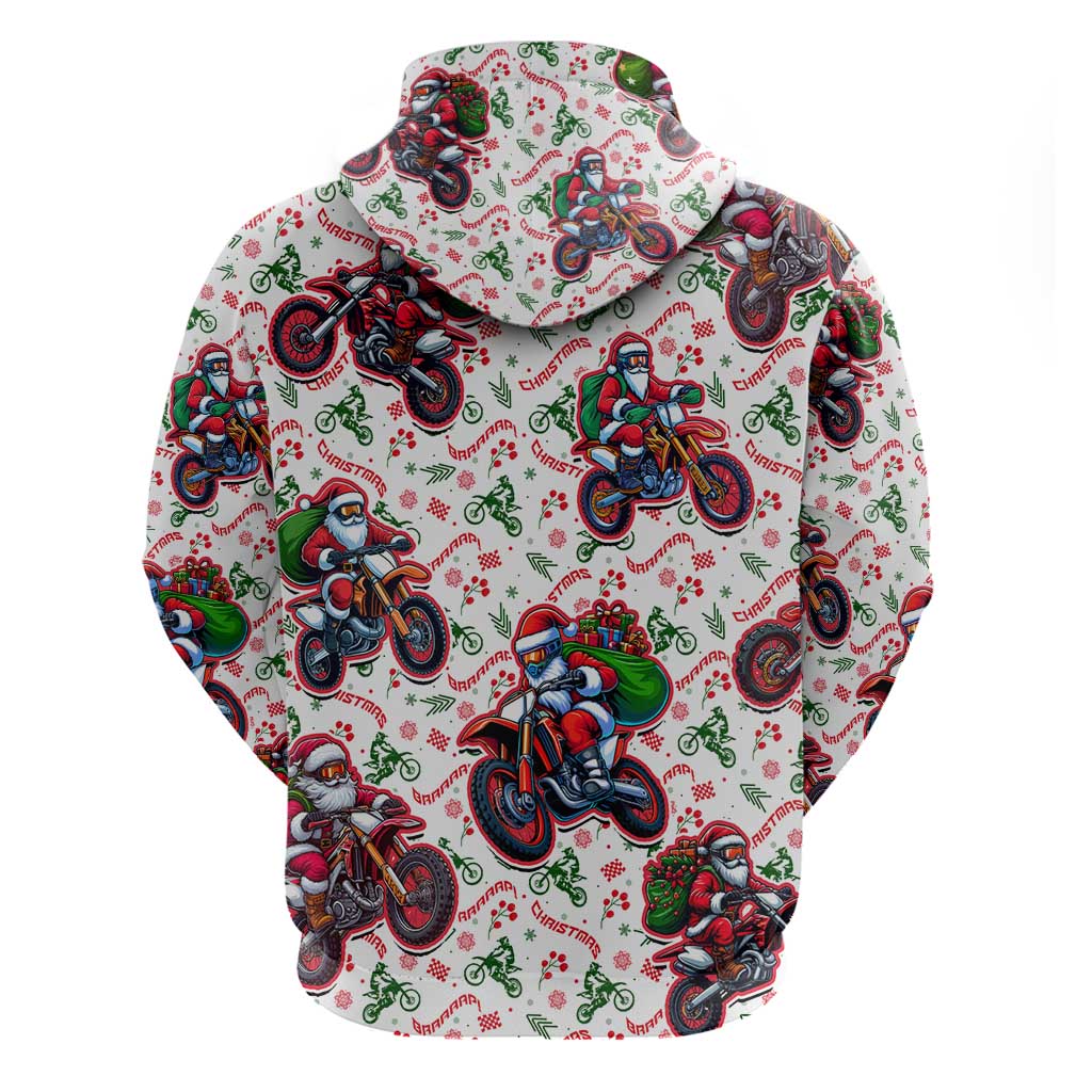 BRAAAP! Motorbike Santa Christmas Hoodie DT02