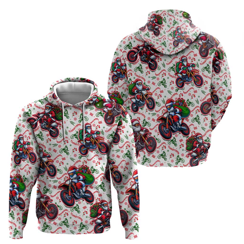 BRAAAP! Motorbike Santa Christmas Hoodie DT02