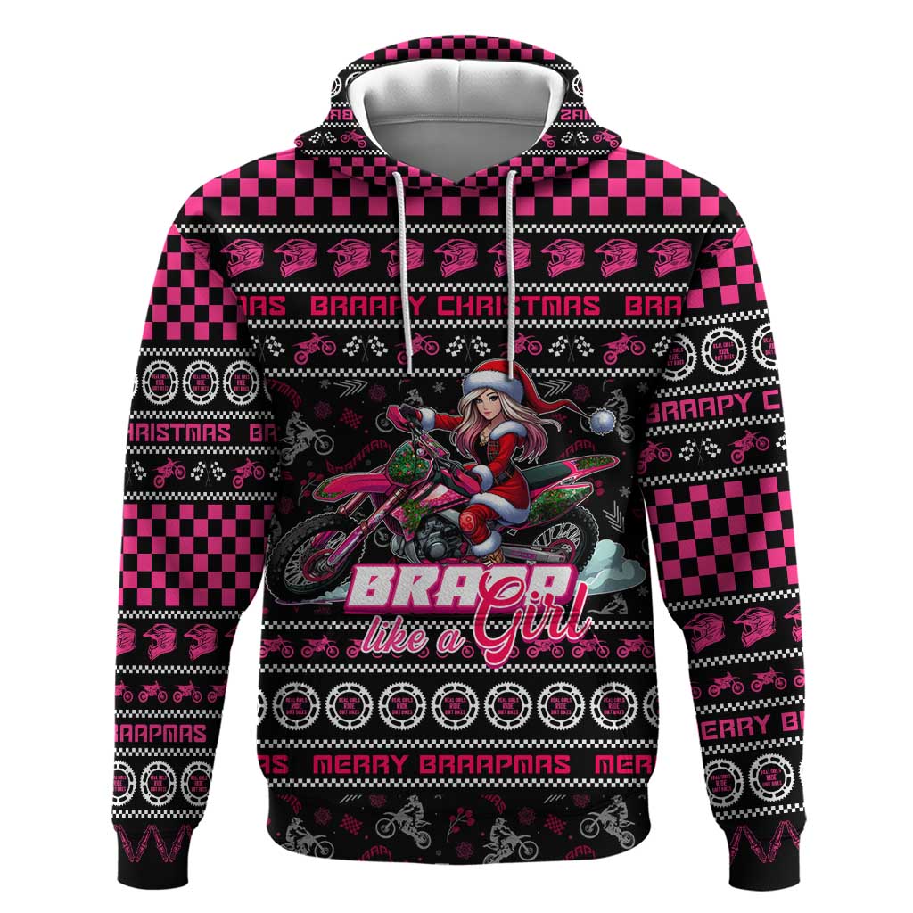 Braap Live A Girl Hoodie Christmas Merry Braapmas DT02