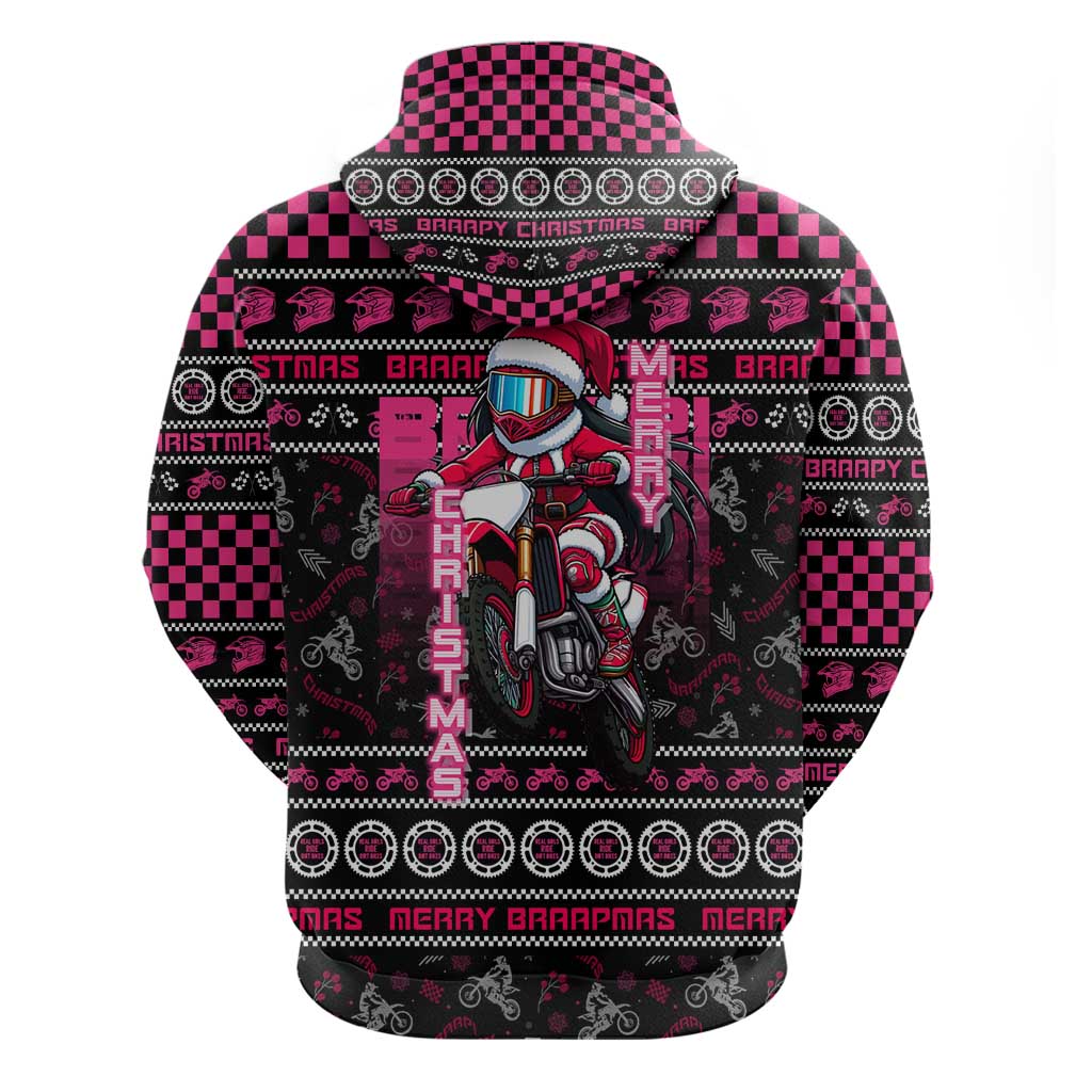 Braap Live A Girl Hoodie Christmas Merry Braapmas DT02