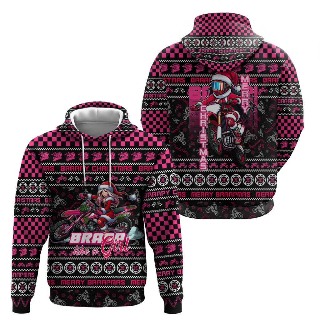 Braap Live A Girl Hoodie Christmas Merry Braapmas DT02