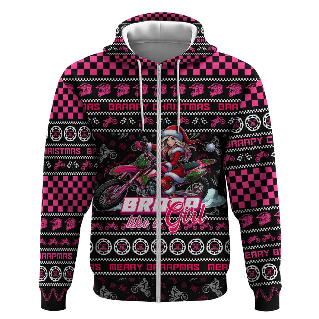 Braap Live A Girl Hoodie Christmas Merry Braapmas DT02