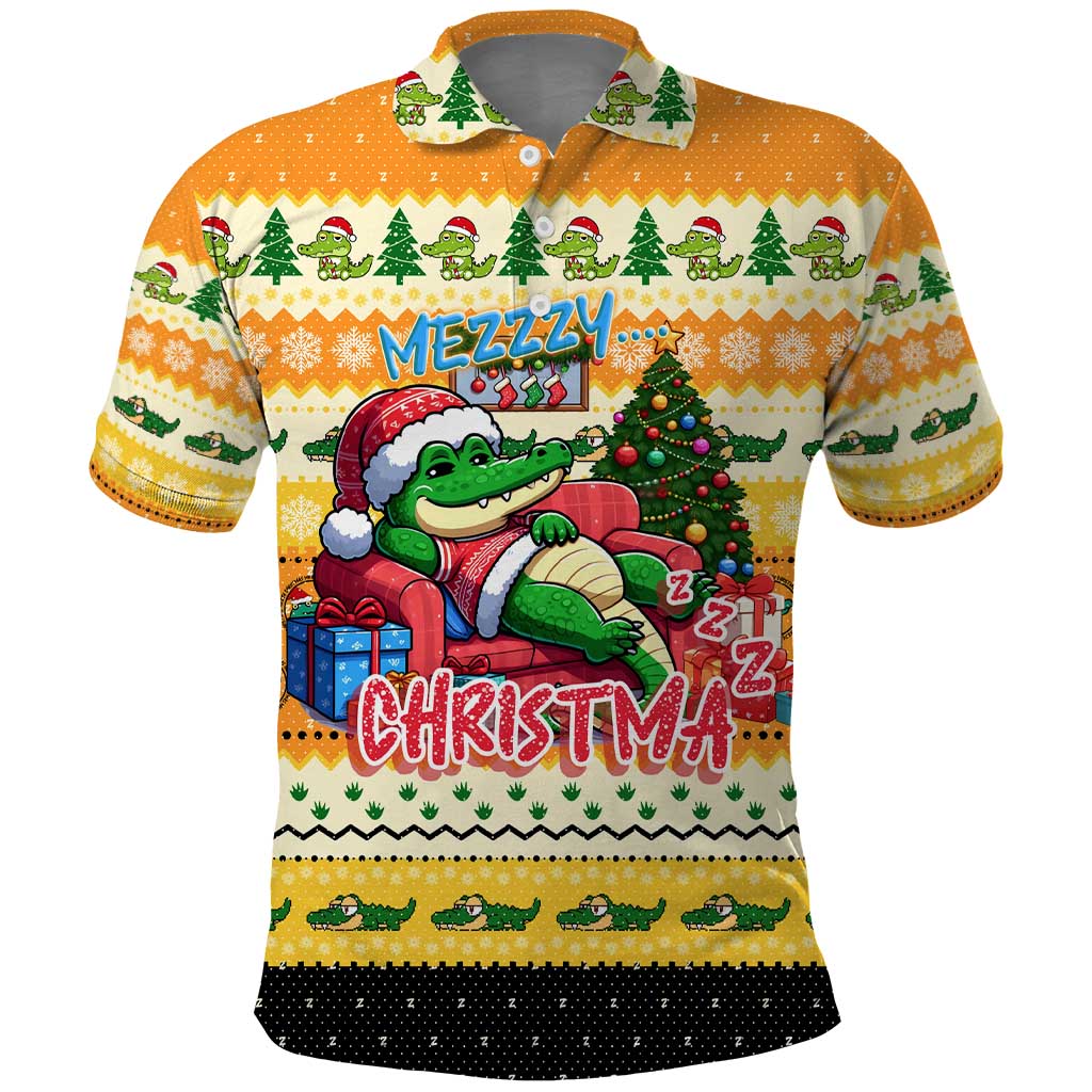 Crocodile Mezzy Christmas Polo Shirt Funny Style DT02