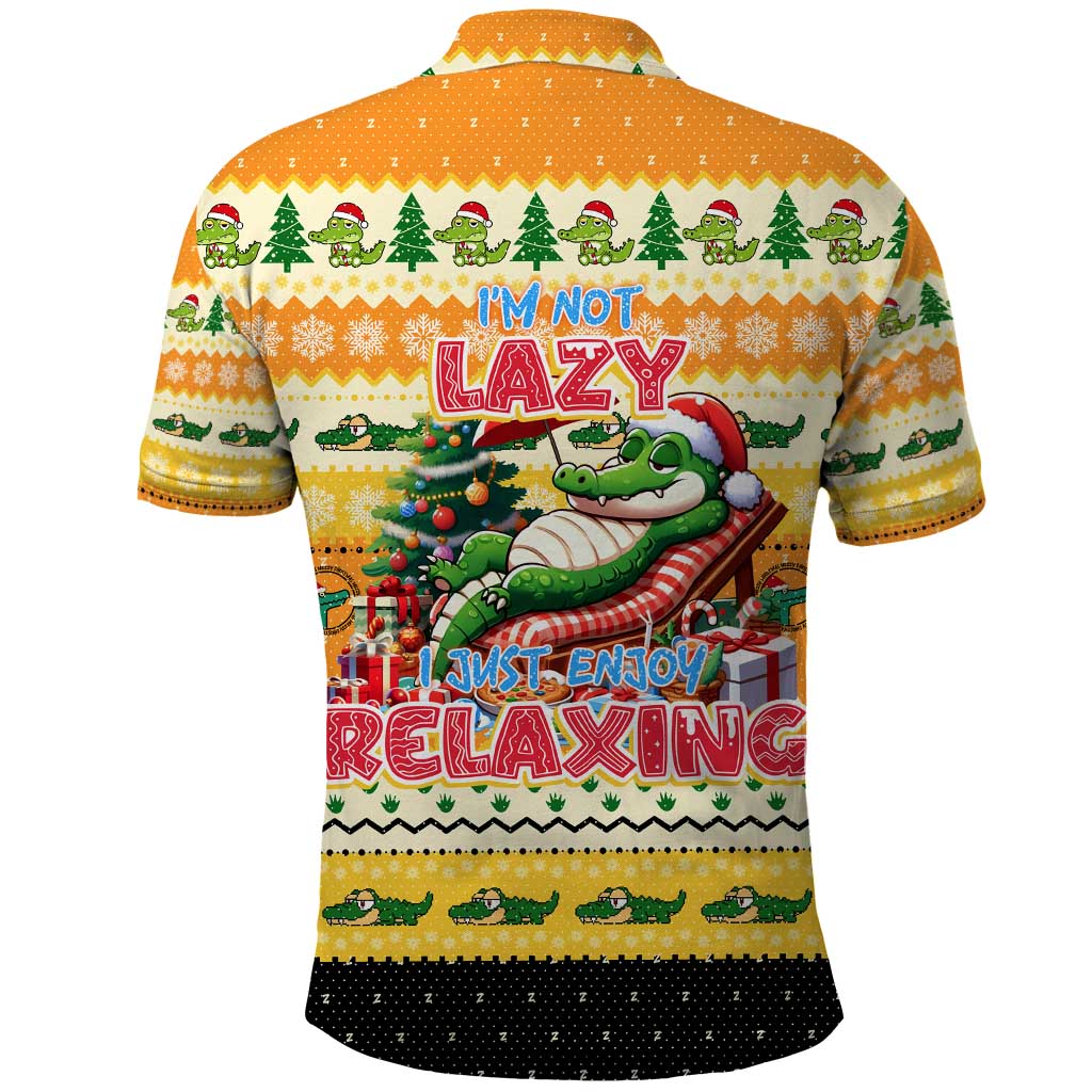 Crocodile Mezzy Christmas Polo Shirt Funny Style DT02