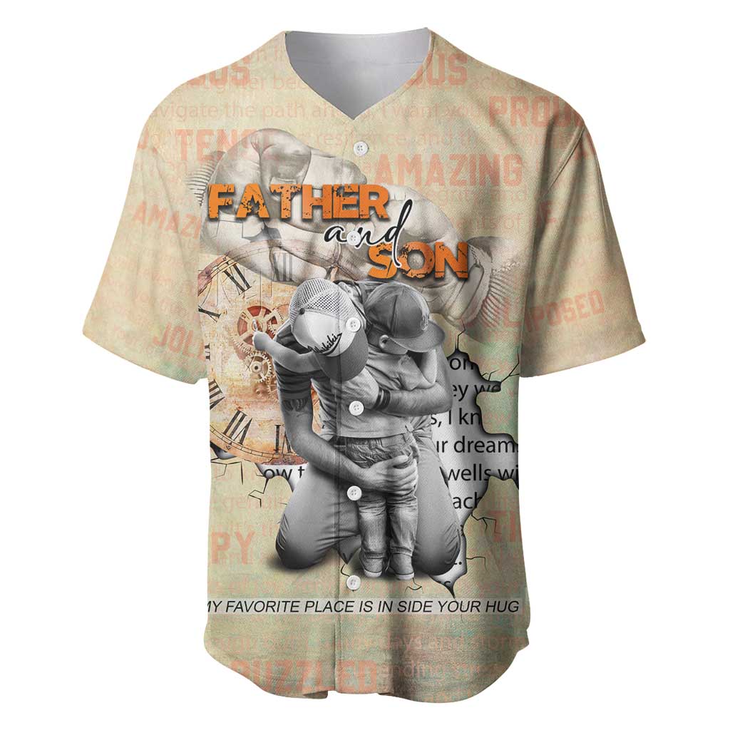 Gift for Dad - Personalized African Father and Son Baseball Jersey DT02