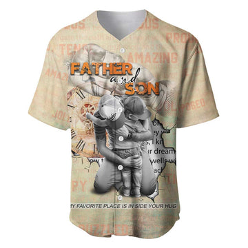 Gift for Dad - Personalized African Father and Son Baseball Jersey DT02