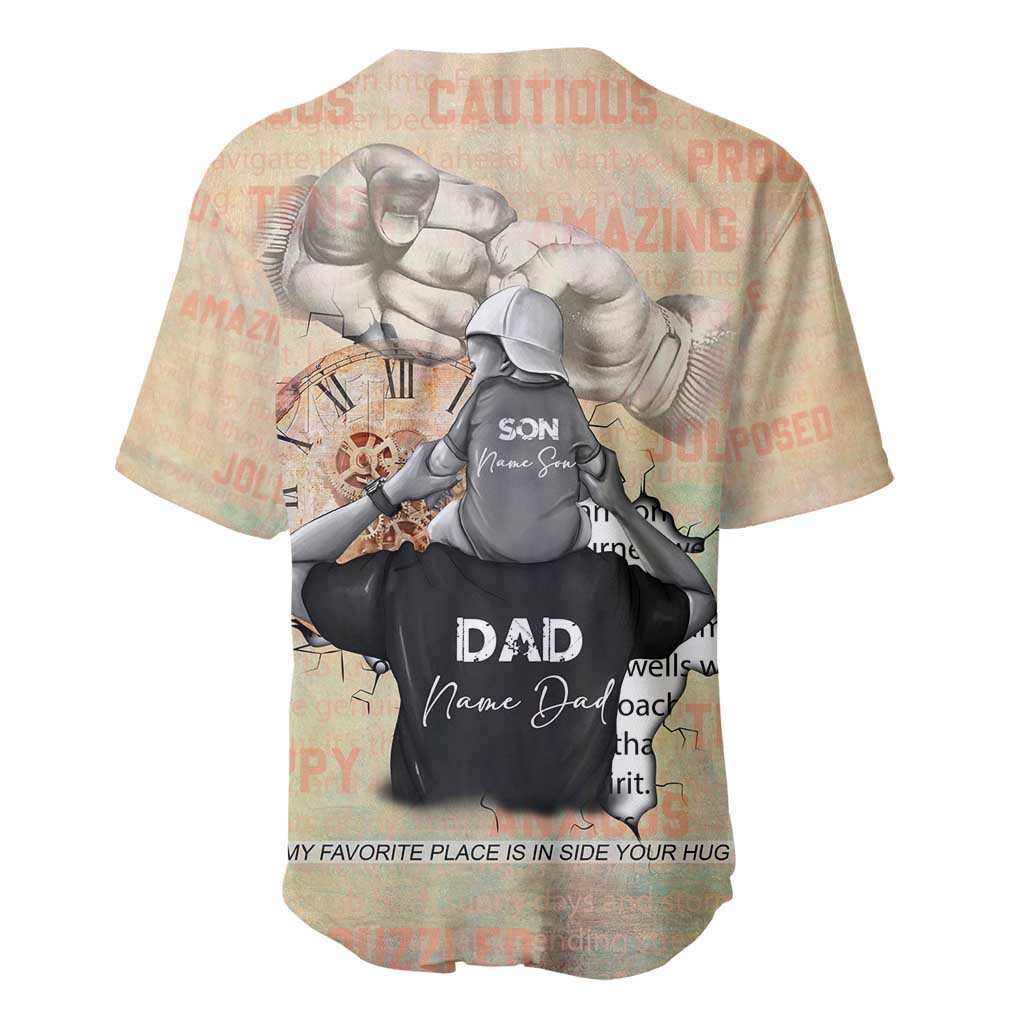 Gift for Dad - Personalized African Father and Son Baseball Jersey DT02